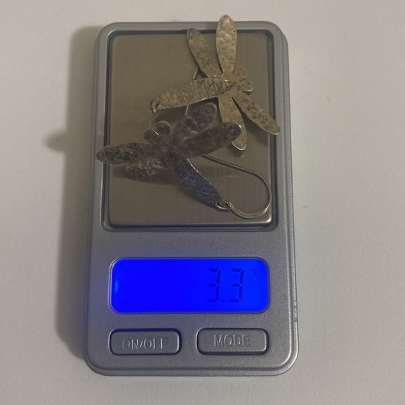 925 Sterling Silver Dragonfly Earrings - Picture 6 of 6